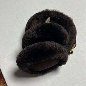 UGG earmuffs brown suede + shearling